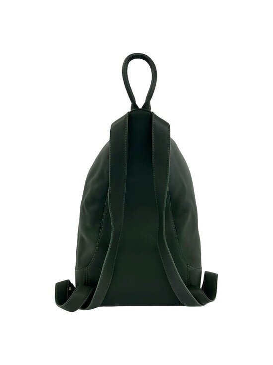 Loewe Anton Logo Leather Backpack Green